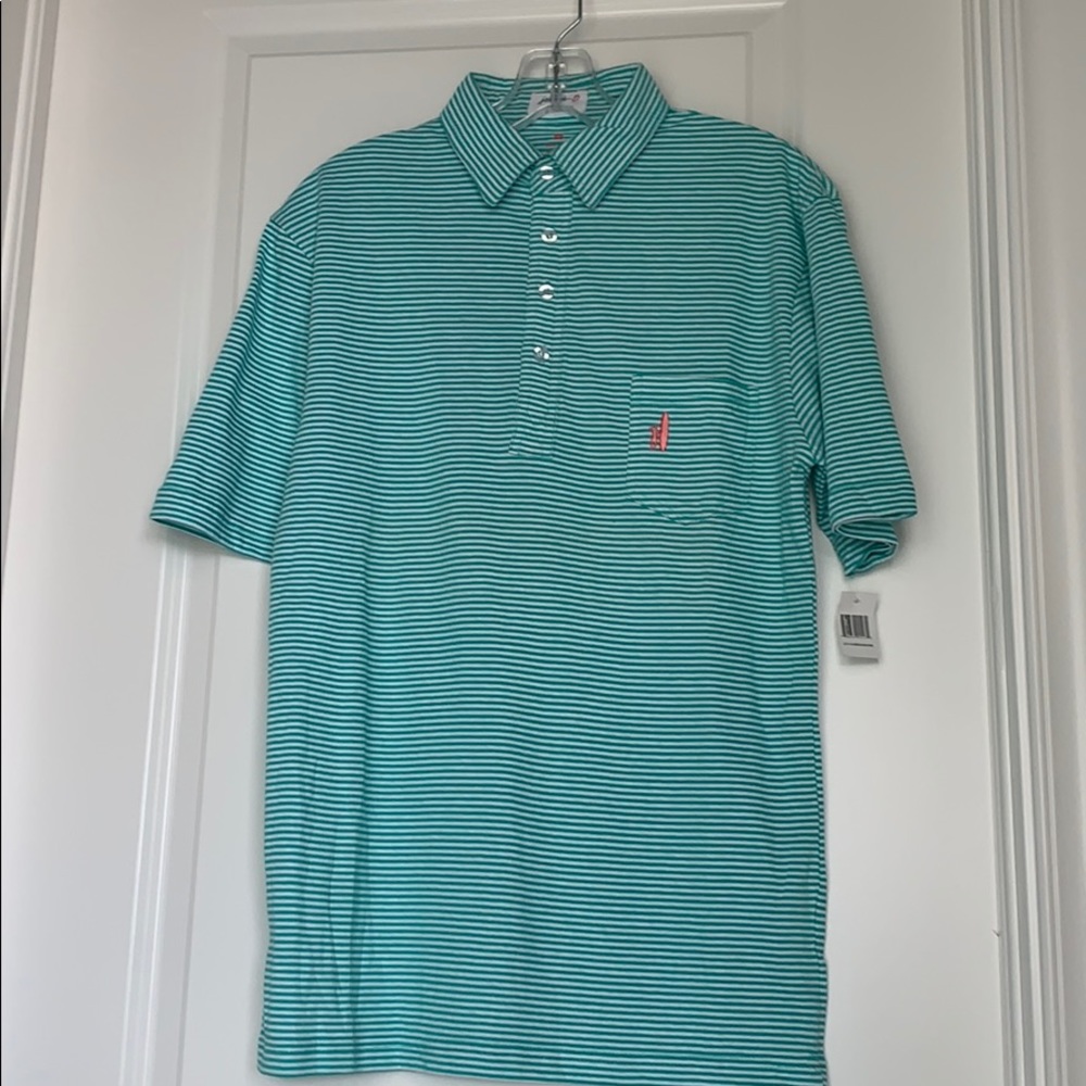 Johnnie O men’s striped polo shirt